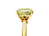 Yellow gold Fancy Yellow Princess Cut Diamond Solitaire Engagement Ring with Classic Band and Four-Prong Setting_41