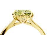 Yellow gold Fancy Yellow Princess Cut Diamond Solitaire Ring with Flower Prong Setting and Classic Band_40