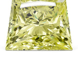Yellow gold Fancy Yellow Princess Cut Halo Round Diamond Solitaire Ring with Pavé Band and Four-Prong Setting_48