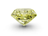 Yellow gold Fancy Yellow Princess Cut Halo Round Diamond Solitaire Ring with Pavé Band and Four-Prong Setting_51