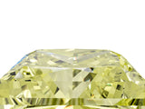 Yellow gold Fancy Yellow Princess Cut Halo Round Diamond Solitaire Ring with Pavé Band and Four-Prong Setting_53