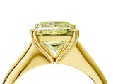 Yellow gold Fancy Yellow Princess Cut Solitaire Diamond Ring with Six-Prong Setting and Classic Band_16