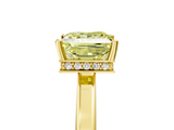 Yellow gold Fancy Yellow Princess  Cut Solitaire Engagement Ring with Four-Prong Setting on a Classic Band_5