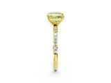 Yellow gold Fancy Yellow Princess  Diamond Pavé Band with Six-Prong Setting_33