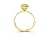 Yellow gold Fancy Yellow Princess  Diamond Pavé Band with Six-Prong Setting_34