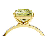 Yellow gold Fancy Yellow Princess  Diamond Pavé Band with Six-Prong Setting_35