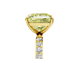Yellow gold Fancy Yellow Princess  Diamond Pavé Band with Six-Prong Setting_36