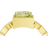 Yellow gold Fancy Yellow Princess  Milgrain Marquise Diamond Twist Band Ring_66