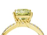 Yellow gold Fancy Yellow Princess  Solitaire Diamond Ring with Channel Set Band and Six-Prong Setting_32