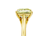 Yellow gold Fancy Yellow Princess  Solitaire Engagement Ring with Four-Prong Setting and Classic Band 5