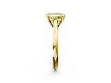Yellow gold Fancy Yellow Princess  Solitaire Engagement Ring with Six-Prong Setting and Classic Band 2