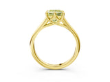 Yellow gold Fancy Yellow Princess  Solitaire Engagement Ring with Six-Prong Setting and Classic Band 3