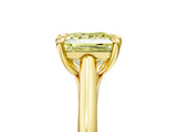 Yellow gold Fancy Yellow Princess  Solitaire Engagement Ring with Six-Prong Setting and Classic Band 5