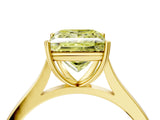 Yellow gold Fancy Yellow Princess  Solitaire Heart Prong Engagement Ring with Tapered Band_39