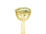 Yellow gold Fancy Yellow Princess  Solitaire Heart Prong Engagement Ring with Tapered Band_40