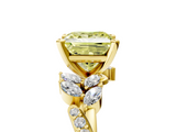 Yellow gold Fancy Yellow Princess  Solitaire Marquise Twist Band with Six-Prong Setting_5