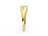 Yellow gold Fancy Yellow Princess  Solitaire Tension Set Diamond Ring_2