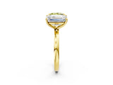 Yellow gold Fancy Yellow Princess  and Emerald Cut Toi Moi Ring with Prong Setting_31