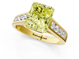 Yellow gold Fancy Yellow Radiant  Brilliant Channel-Set Solitaire Ring with Four-Prong Setting_21