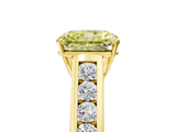 Yellow gold Fancy Yellow Radiant  Brilliant Channel-Set Solitaire Ring with Four-Prong Setting_25