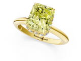 Yellow gold Fancy Yellow Radiant  Brilliant Solitaire Engagement Ring with Six-Prong Setting and Classic Band_21
