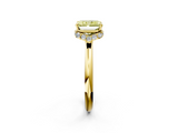 Yellow gold Fancy Yellow Radiant  Brilliant Solitaire Engagement Ring with Six-Prong Setting and Classic Band_22