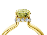 Yellow gold Fancy Yellow Radiant  Brilliant Solitaire Engagement Ring with Six-Prong Setting and Classic Band_24