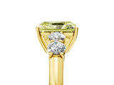 Yellow gold Fancy Yellow Radiant  Cut Diamond Five-Stone Prong Set White Gold Ring_37
