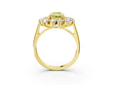 Yellow gold Fancy Yellow Radiant Cut Diamond Floral Double Halo Engagement Ring with Prong Setting_27