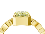 Yellow gold Fancy Yellow Radiant  Cut Diamond Milgrain Marquise Band with Prong Setting_7