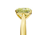 Yellow gold Fancy Yellow Radiant Cut Diamond Solitaire Engagement Ring with Cathedral Setting and Four-Prong Mount_103