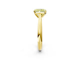 Yellow gold Fancy Yellow Radiant Cut Diamond Solitaire Engagement Ring with Cathedral Setting and Four-Prong Mount_26