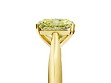 Yellow gold Fancy Yellow Radiant Cut Diamond Solitaire Engagement Ring with Cathedral Setting and Four-Prong Mount_35