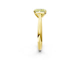 Yellow gold Fancy Yellow Radiant Cut Diamond Solitaire Engagement Ring with Cathedral Setting and Four-Prong Mount_80