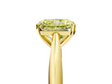 Yellow gold Fancy Yellow Radiant Cut Diamond Solitaire Engagement Ring with Cathedral Setting and Four-Prong Mount_83