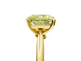Yellow gold Fancy Yellow Radiant Cut Diamond Solitaire Engagement Ring with Classic Band and Four-Prong Setting_109