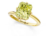 Yellow gold Fancy Yellow Radiant Cut Diamond Solitaire Engagement Ring with Four-Prong Setting and Classic Band_21