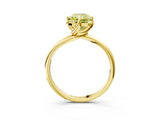 Yellow gold Fancy Yellow Radiant Cut Diamond Solitaire Engagement Ring with Four-Prong Setting and Classic Band_23