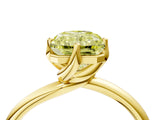 Yellow gold Fancy Yellow Radiant Cut Diamond Solitaire Engagement Ring with Four-Prong Setting and Classic Band_24