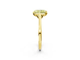 Yellow gold Fancy Yellow Radiant Cut Diamond Solitaire Ring with Flower Prong Setting and Classic Band_39