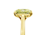 Yellow gold Fancy Yellow Radiant Cut Diamond Solitaire Ring with Flower Prong Setting and Classic Band_42