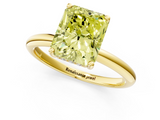 Yellow gold Fancy Yellow Radiant  Cut Solitaire Engagement Ring with Four-Prong Setting and Classic Band_21