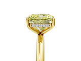 Yellow gold Fancy Yellow Radiant  Cut Solitaire Engagement Ring with Four-Prong Setting and Classic Band_25
