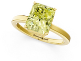 Yellow gold Fancy Yellow Radiant  Cut Solitaire Engagement Ring with Four-Prong Setting on a Classic Band_21