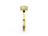 Yellow gold Fancy Yellow Radiant  Cut Solitaire Engagement Ring with Four-Prong Setting on a Classic Band_22