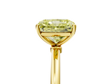 Yellow gold Fancy Yellow Radiant  Cut Solitaire Engagement Ring with Thin Band and Four-Prong Setting_8