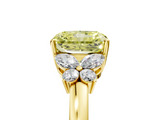 Yellow gold Fancy Yellow Radiant  Cut Solitaire Floral Diamond Ring with Four-Prong Setting_42