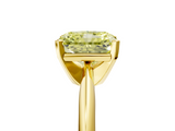 Yellow gold Fancy Yellow Radiant  Cut Solitaire Ring with Four-Prong Setting on a Classic Band_31
