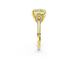 Yellow gold Fancy Yellow Radiant Cut Solitaire Split Shank Pave Diamond Engagement Ring with Four-Prong Setting_74