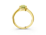 Yellow gold Fancy Yellow Radiant  Halo Diamond Ring with Round Cluster Setting, Solitaire Band, and Four-Prong Setting_52